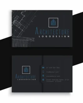 architect business card design templates elegant dark design