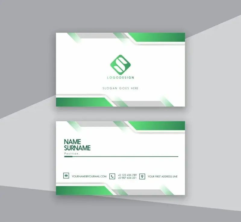 business cards templates elegant technology design