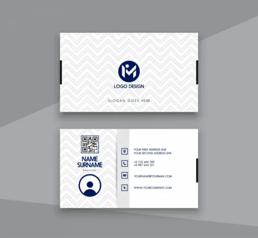 business cards templates repeating illusion decor